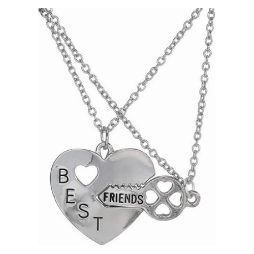 Collares Best Friends Corazón Y Llave Amistad Amor