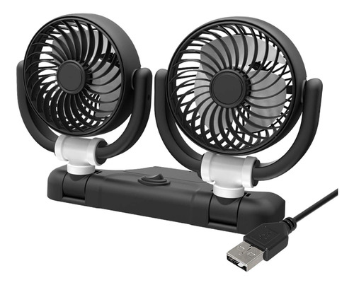 Ventilador Eléctrico Para Vehículo, Circulador Usb De 5v