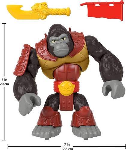 Imaginext Mundo Aventura Figura De Acción Gorila Samurai