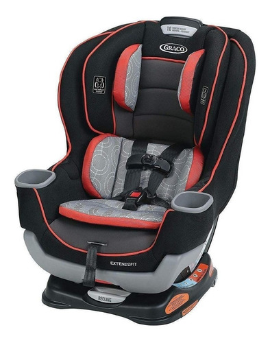 Butaca Silla Auto Bebe Graco Extend2fit Hasta 30kg Latch Color Solar