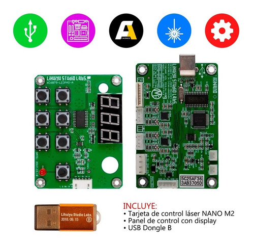 Panel De Control Display Botones Controlador Nano M2 Faomic