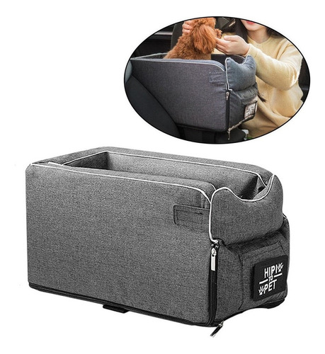 Accesorios De Asiento De Coche Para Perros/gatos Square Grey