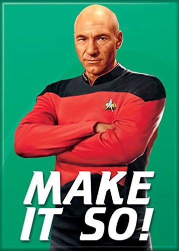 Imán Para Nevera''star Trekthe Next Generationmake It So''