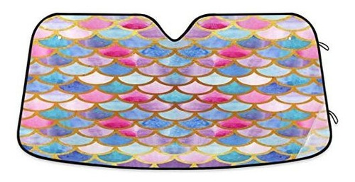 Protector Solar Para Luna Ocean Mermaid Fish Scales Parasol 