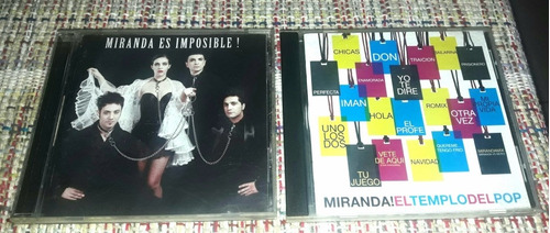 Miranda / El Templo Del Pop / Es Imposible Cd Impecable