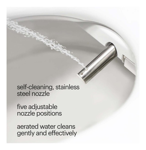 Asiento De Inodoro Brondell Swash Se600 Bidet, Se Adapta A