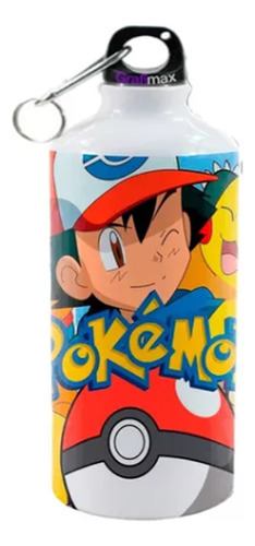 Botella Agua Pokémon Videojuegos Dibujos Animados Grafimax