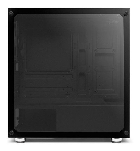 Gabinete Gamer Pichau Hx300 Glass Mid Tower Atx Pg-hx3-g01 Cor Preto