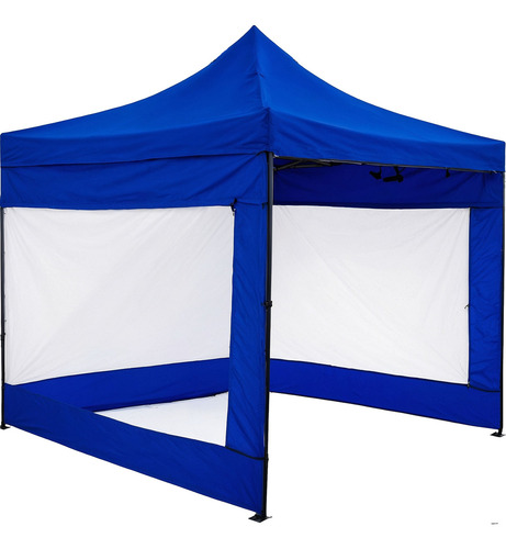 Carpa Toldo 3x3 Plegable Paredes Transparente Tejido 600d Color Blanco