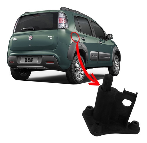 Imagem 1 de 6 de Trava Portinhola Do Tanque Fiat Novo Uno 2014 2015 2016 Nf