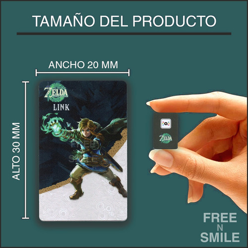 Tarjeta Amiibo Link | Tears Of The Kingdom | Zelda Accesorio