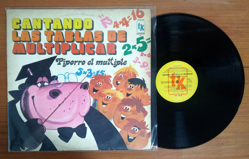 Piporro El Multiple Cantando Las Tablas De Multiplicar Lp