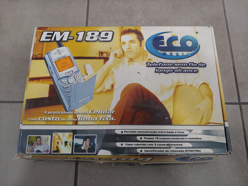 Telefono De Linea De Largo Alcance Eco Mania Em-189 Plateado (Usado)