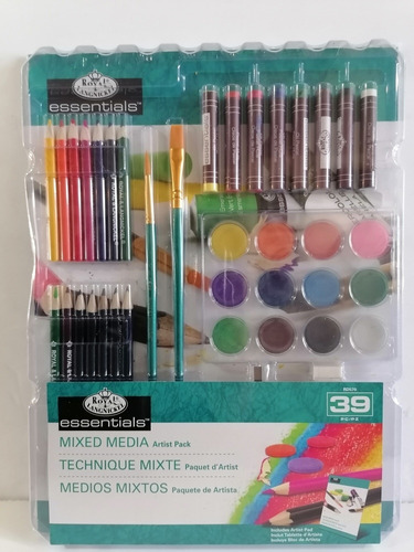 Set Pintura Técnica Mixta Acrílicos Óleo Pastel Colores