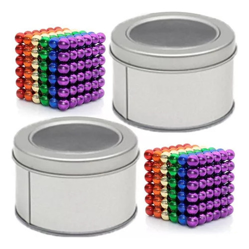 Asx 2 Caixas De 5 Mm Spherical Magnet Cube Toy Crush