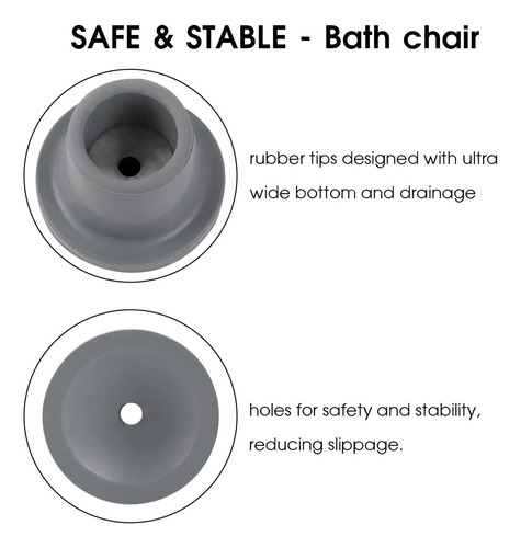 Patas De Goma Para Silla De Baño 8 Tapones Para Pies De Sill