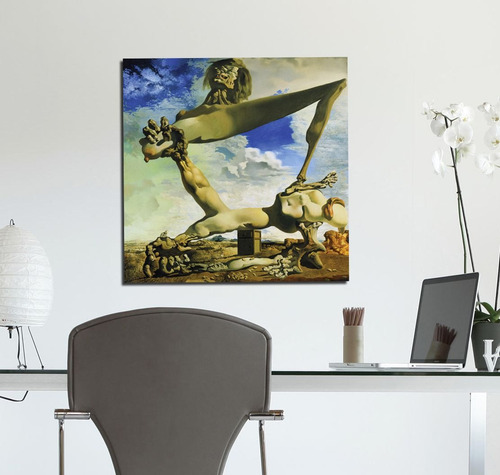 Cuadro 45x45cm Dali Salvador Construccion Con Judias Blandas