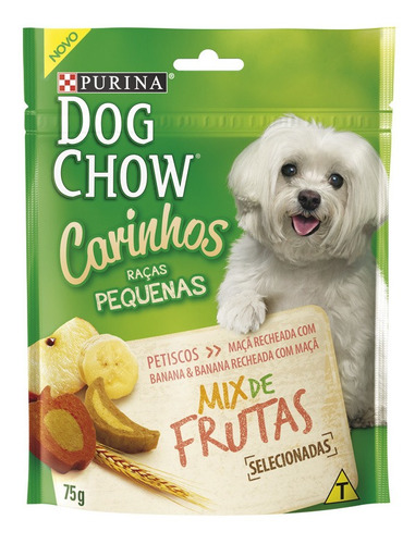 Petisco Dog Chow Cães Raças Pequenas Sabor Mix De Frutas 75g - 1 Unidade
