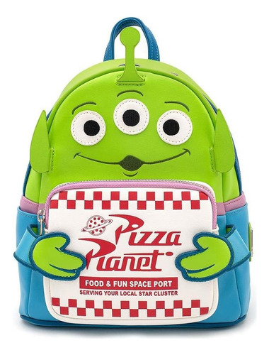Mini Mochila Loungefly Disney Toy Story Alien Pizza Planet