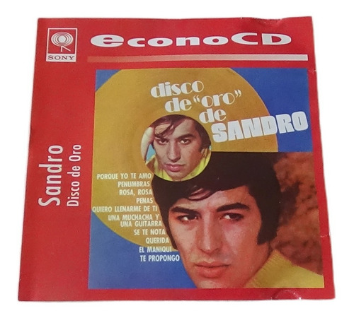 Sandro Disco De Oro Cd Disco Compacto 1997 Sony Music