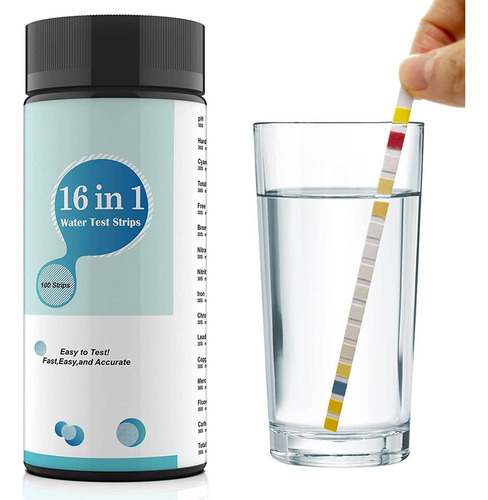 Kits De Prueba De Agua 16 En 1, 100 Tiras De Prueba De Agua