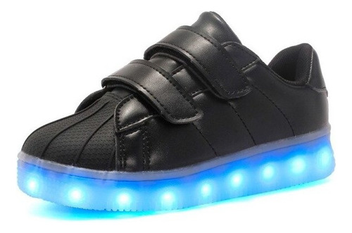 Tamaño 25-37 Niños Led Zapatos Para Niños Niñas Cargador Usb