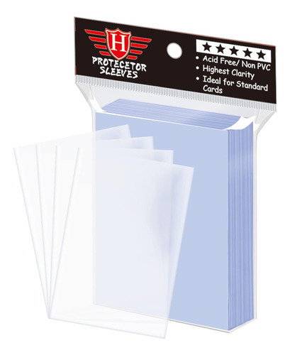 100 Fundas Transparentes Para Tarjetas Coleccionables, Funda