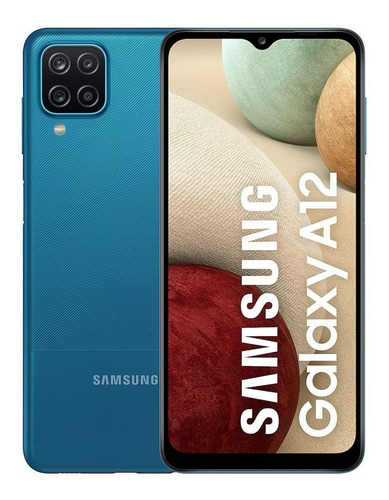 Celular Samsung A12 Azul 64gb 4gb Ram Techcel 9 Cuotas S/i