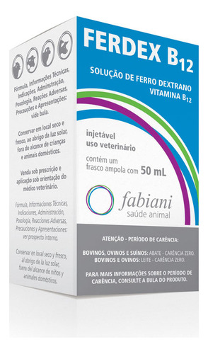 V Ferdex  B12 50ml Contra Anemia - Fabiane