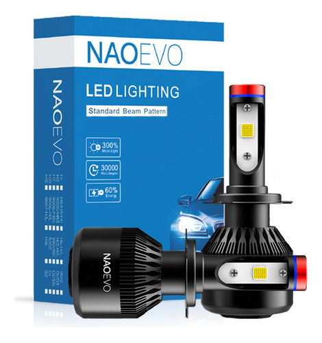 Foco Led K1 H11 8.000lm Chip Led Cob Naoevo
