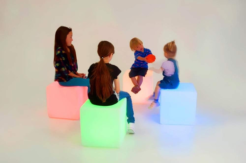 Cubo De Luz Led Recargable Y Impermeable, Para Interiores Y