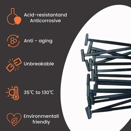 50 Piezas Hebilla Universal De Nailon Para Bridas De Cables