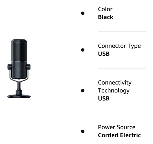 Razer Seiren Elite - Microfono De Transmision Dinamica De...