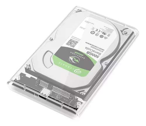 Caja de disco duro USB 3,0/tipo C, carcasa HDD SSD de 2,5 pulgadas