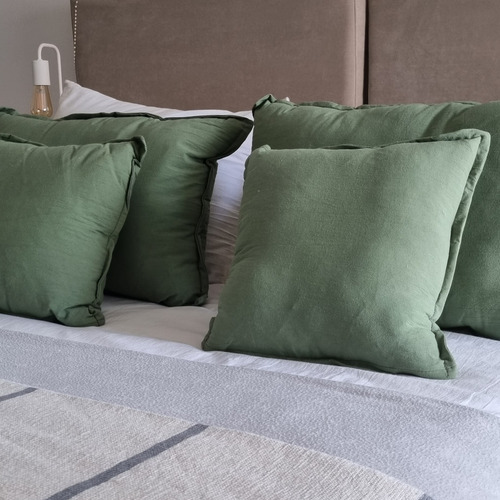 Funda Almohadon Tusor 40 X 40 Relleno Vellon Siliconado