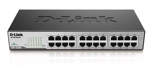 Hub Switch 24 Portas Internet Dlink Rack/qos Fast 10/100mbps