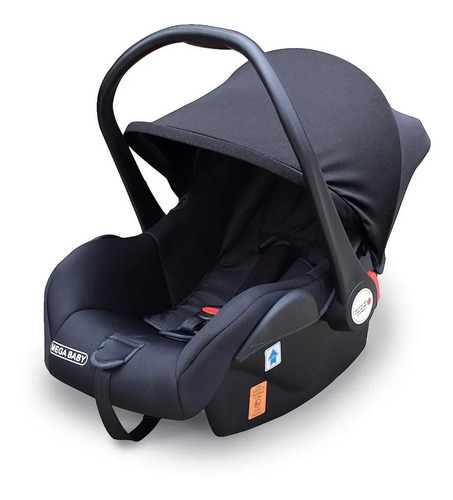 Cochecito de paseo Mega Baby Lanin travel system negro con chasis color dorado