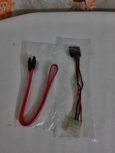 Combo Doble Cable Sata De Corriente+cable Sata De Datos