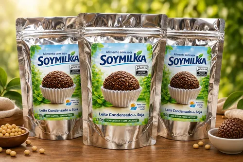 Kit 3 Leite Condensado Soja Soymilka Sem Glúten/lactose 330g