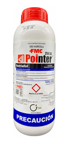 Pointer Fungicida Flutriafol  Roya Sigatoka Caja Con 12 Lts