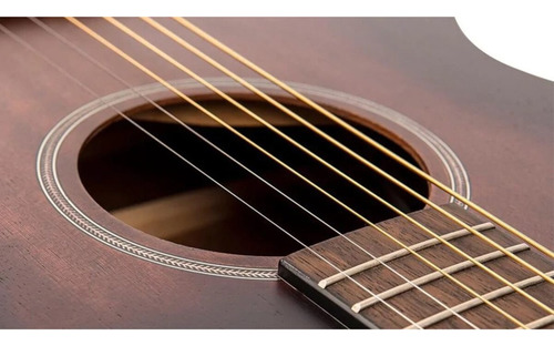 Violão Vintage Ve660wkea Elétrico Auditório Statesboro Cor Marrom-escuro Material Do Diapasão Ébano Orientação Da Mão Destro