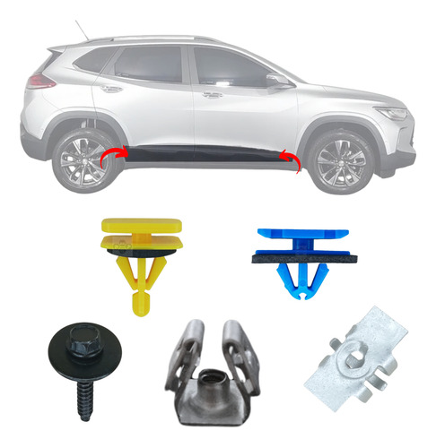 19 Grampo Presilha Moldura Spoiler Lateral Tracker 2020/2024