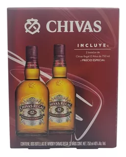 Whisky Chivas Regal 12 Años Duo 750ml