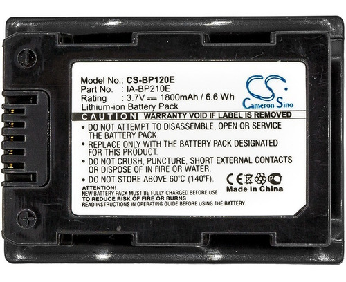 Bateria Para Samsung Ia-bp210e Hmx-s10 Hmx-s15 Hmx-h200 F40