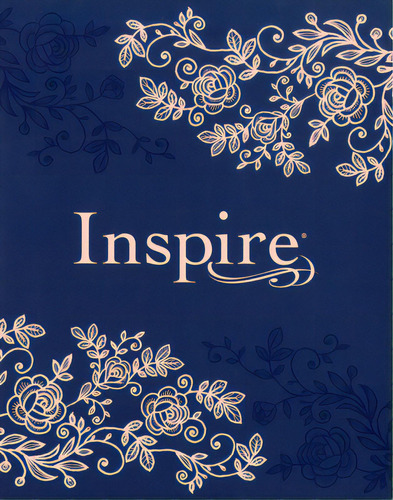 Inspire Bible Nlt (hardcover Leatherlike, Navy): The Bible For Coloring & Creative Journaling, De Tyndale. Editorial Tyndale House Publ, Tapa Dura En Inglés