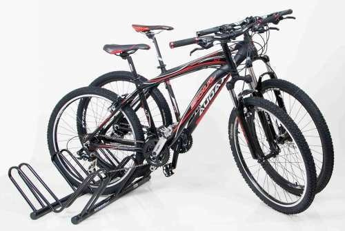 Imagem 2 de 3 de Bicicletário De Chão Para Bike 3 Vagas Preto Altmayer Al-115