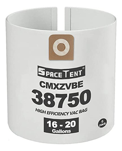 Paquete De 6 Bolsas De Filtro Spacetent Cmxzvbe38750 Para Cr