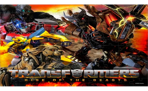 Quebra Cabeça Transformers Despertar Das Feras Batalha 100p
