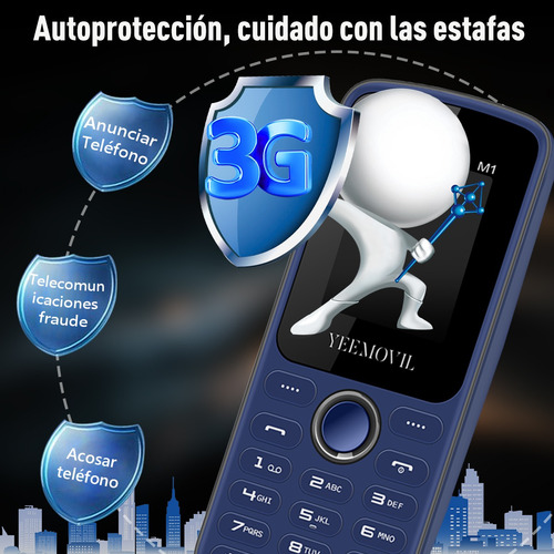 M1 Telefono De Basicos Twl Para Personas Mayores De Tapa Basico Dual Sim Economico