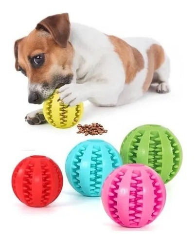 Pelota De Goma Tpr Limpia Dientes Para Perro 7 Cm 13009